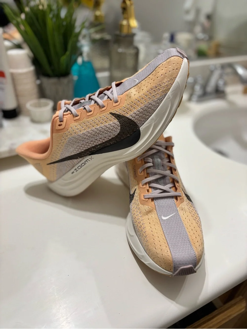 Nike ZoomX Pegasus Plus Size 11 Women’s Orange Chalk Cave Stone New FQ7261-702